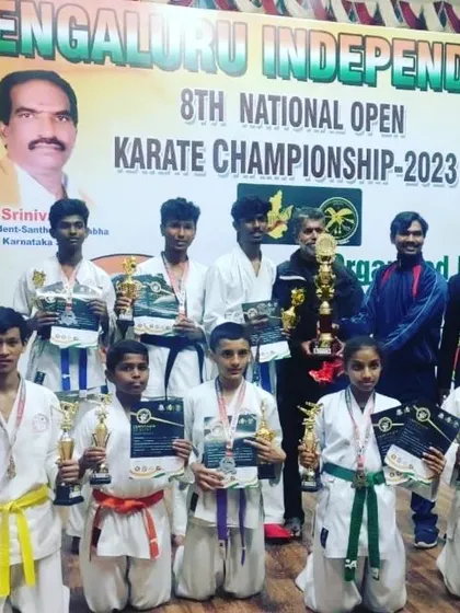 The team's collective success at the Bengaluru Independence Cup 2023, where our students won 3 first prizes, 8 second prizes, and 5 third prizes through their excellent performance.