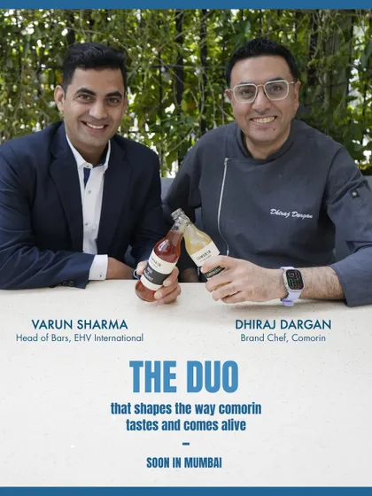 The duo that shapes the way Comorin tastes. Head of Bars Varun Sharma and Brand Chef Dhiraj Dargan bring balance, craft, and character to every experience.
