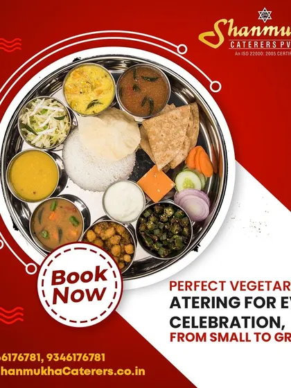 Perfect vegetarian catering for every celebration, from small to grand. This thali represents the quality and variety you can expect from us.