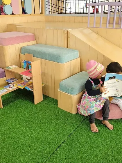 Our cozy reading corner has become a beloved spot. It is heartening to see children choose to curl up with a book, developing a lifelong love for stories and learning in a comfortable, inviting space.