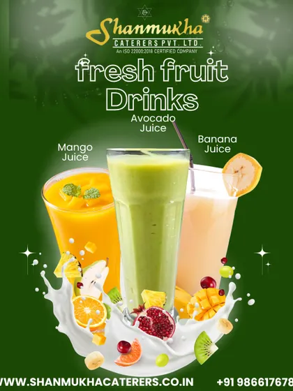 Our fresh fruit drinks include delicious and healthy options like Mango Juice, Avocado Juice, and Banana Juice.