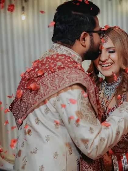 A tender kiss on the forehead. A simple, classic gesture of love and affection that always makes for a beautiful photograph.