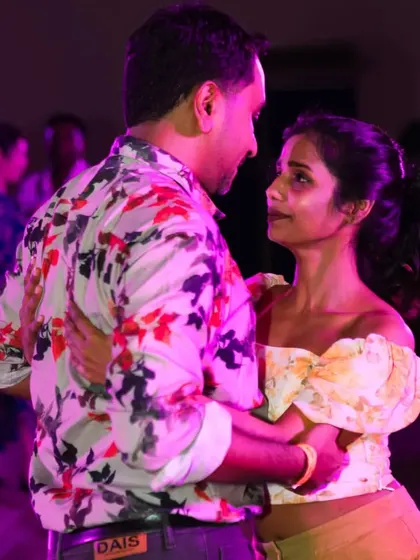 A quiet moment of connection in the middle of a busy dance floor at GIDC. These are the moments that make partner dancing so special.