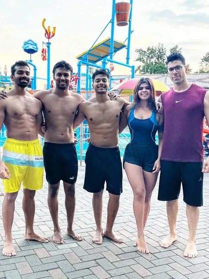 Enjoying a day at a water park with friends. A healthy lifestyle gives you the energy and confidence to go out and live life to the fullest.