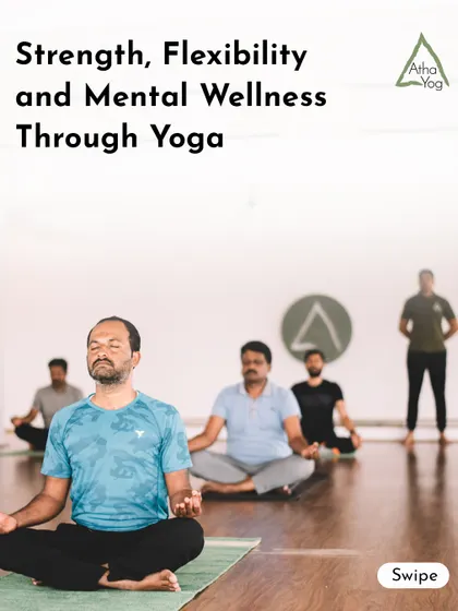 A moment of shared focus and meditation in one of our group classes. Here, we build strength, improve flexibility, and cultivate mental wellness together.