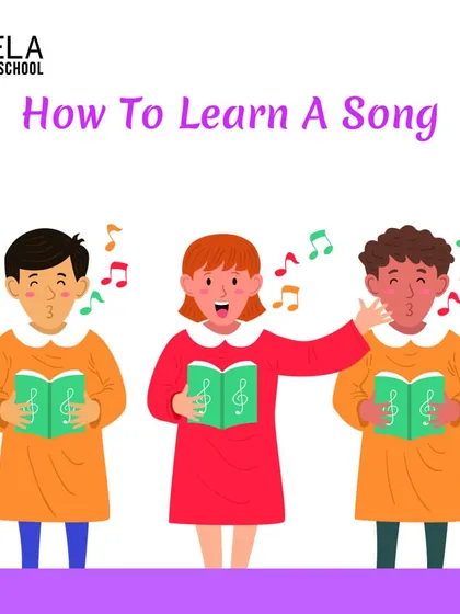 A title card for a series of tips on "How to Learn a Song." My method breaks down the process into simple, manageable steps.