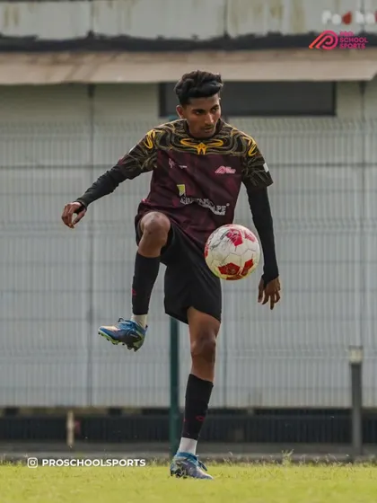 A player shows off their freestyle skills, a moment captured for World Photography Day.