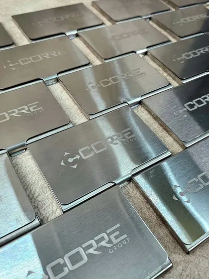 Duplicate of 60. Another angle of the corporate card holders, showcasing the consistent quality across the entire batch.