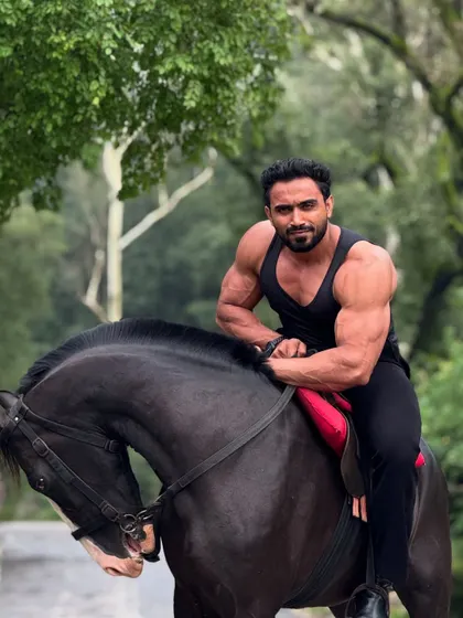 Alhamdulillah. On a horse, feeling strong and connected to nature.