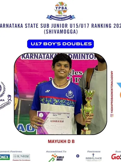 These posters highlight the consistent success of my junior and sub-junior players across various state-level tournaments in Karnataka, Tamil Nadu, and Assam, showcasing their achievements in singles and doubles categories.