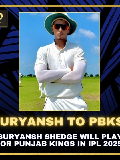 The dream of every cricketer. We congratulate Suryansh Shedge on being picked by Punjab Kings for the IPL. This is a result of relentless dedication and focused training.