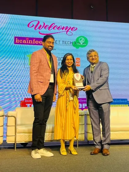 Receiving the Brainfeed Top 100 Preschools award in Hyderabad. Moments like these celebrate our collective effort to create an exceptional learning environment for young learners.