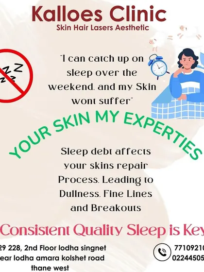 You cannot "catch up" on sleep over the weekend. Consistent, quality sleep is essential for your skin's repair process. Lack of it leads to dullness, fine lines, and breakouts. Prioritize your beauty sleep every night.