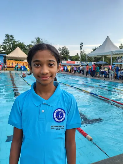 Antara Randeep at the state meet.