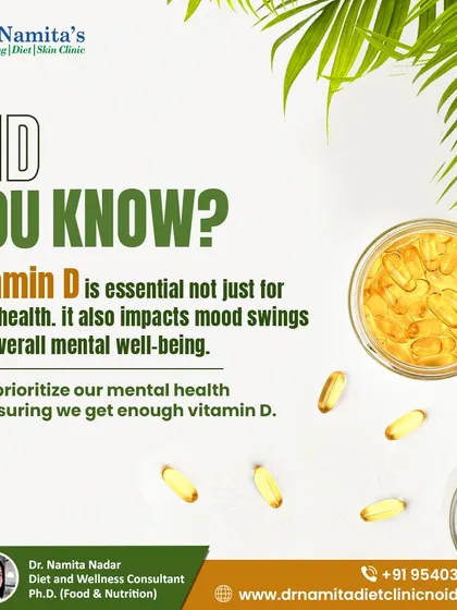 Vitamin D is not just for bone health; it also impacts your mood and mental well-being. Ensuring you get enough Vitamin D, whether from sunlight or your diet, is an important part of my holistic wellness approach.
