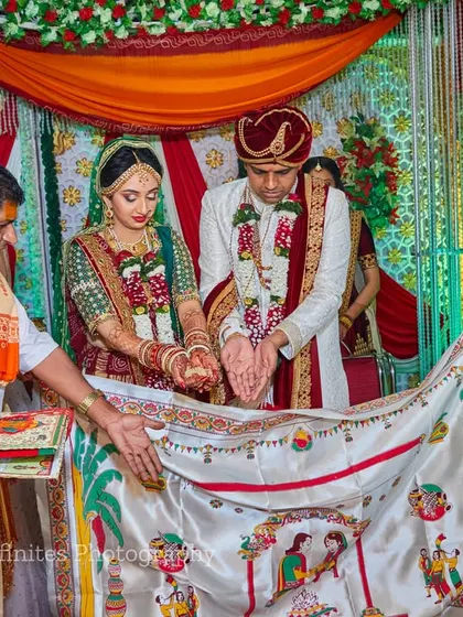 This photo documents a specific cultural ritual, showing the couple and their families participating together. It’s important for me to capture these unique traditions.