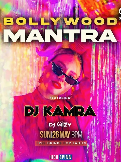 Poster for 'Bollywood Mantra' at the popular Loft 38 lounge. I regularly play at Bangalore's top venues.