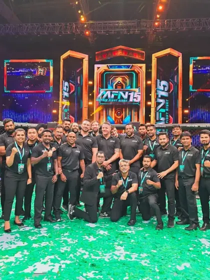 The official team photo for MFN 15. We are proud to be a part of India's premier MMA promotion.