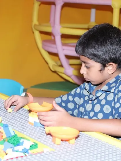Our Lego table provides a space for kids to build, create, and let their imaginations run wild.