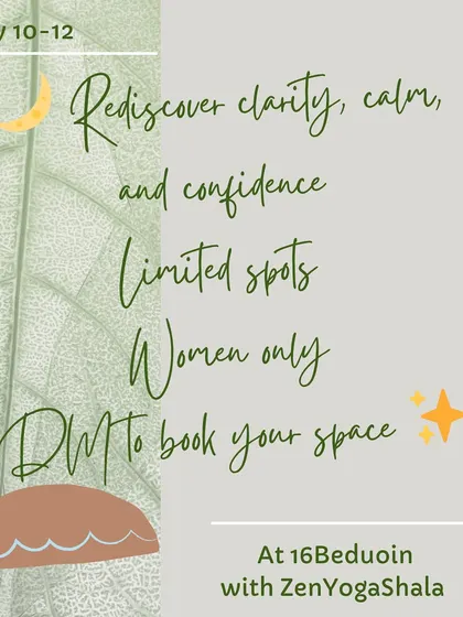 This is your chance to rediscover clarity, calm, and confidence. Spots are always limited to keep the circle intimate and supportive.