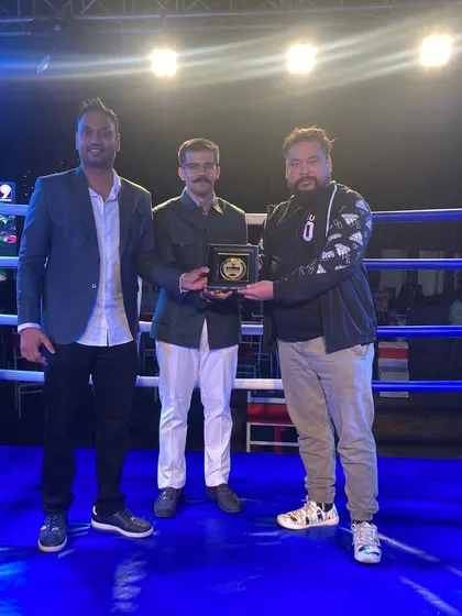 Another shot from the award ceremony in Dehradun. I am committed to taking boxing to new regions.