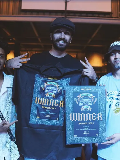 A proud moment after winning the 1 vs 1 House category at the Ninety's Flow jam. Competing keeps my skills sharp and connects me with the wider dance community.