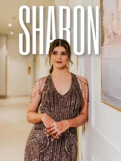 A beautiful color portrait of the bride, highlighting her radiant glow and the elegance of her reception attire. This shot captures her confidence and style.