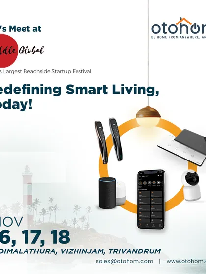 Join us at Huddle Global, India's largest beachside startup festival. We are excited to showcase how our smart home and hotel solutions are redefining modern living.