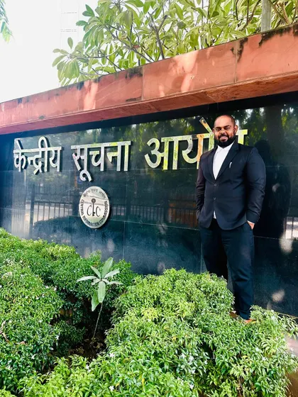 At the Central Information Commission for a hearing against Tihar Jail authorities regarding prisoners' reforms. Upholding human rights is a crucial part of my work.