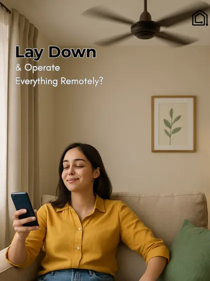 Why get up? With our system, you can lay down and operate everything remotely. Control fans, lights, and more from the comfort of your sofa using our mobile app.
