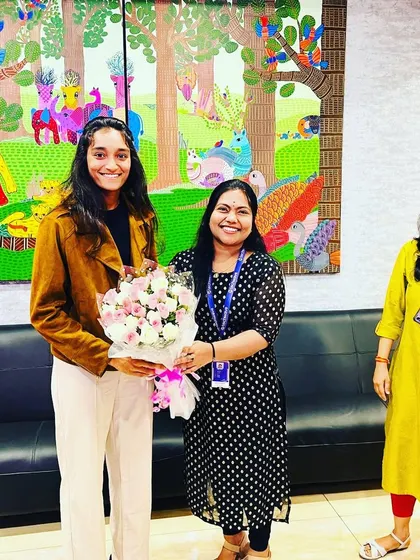 I was so grateful to be welcomed with such warmth at the Techwave Consulting offices. Their support has been a huge part of my journey, and it was an honor to give back by sharing my story with their team.