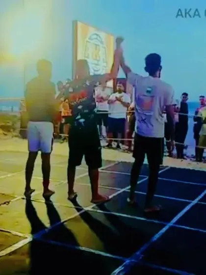 A victory on the beach. The unique setting of the AKA Mandrem Beach fight made this grappling win memorable.