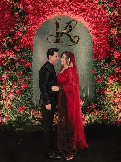 A moment of joy from Randeep Hooda and Lin Laishram's reception. We curated a diverse menu of traditional and global delicacies to celebrate their union, reflecting their story on every plate.