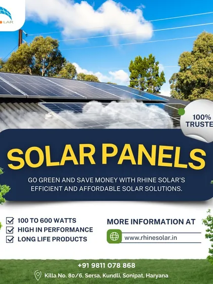 This poster illustrates how our solar panels can be integrated seamlessly into your home environment. I am committed to providing high-performance, long-life products that help you save money and go green.