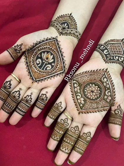This collection showcases my love for minimalist mandalas and motifs. These designs are perfect for guests or anyone seeking a simple yet elegant touch of henna art.