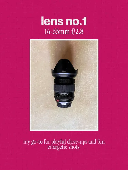 A closer look at my go-to lens for playful close-ups and energetic shots, the 16-55mm f/2.8.