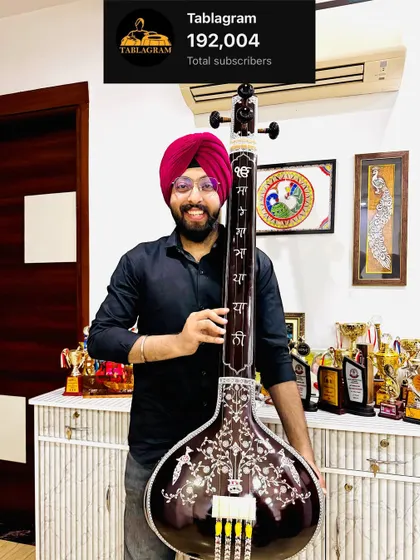 Celebrating 192,000 subscribers on YouTube. Holding this beautiful sitar, I am reminded of the rich traditions I am a part of.