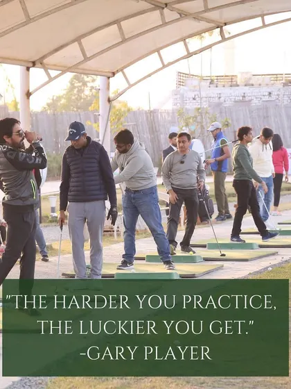 Mid-week motivation from golf legend Gary Player. The harder you practice, the luckier you get, and we're the best place to practice.