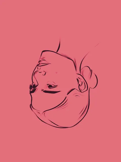 Just a quick sketch on the iPad to keep the creative ideas flowing. Sometimes the simplest, upside-down doodles can spark a new idea.