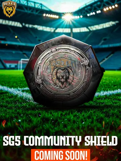 We build anticipation and prestige for our events with high-quality branding. This teaser for the SG5 Community Shield shows our commitment to making every tournament feel like a major-league event.