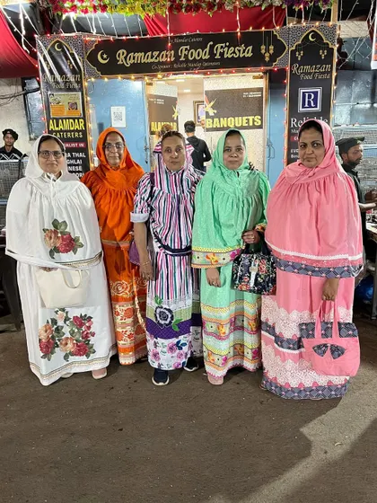 Ladies from the Bohra community dressed in beautiful traditional attire, adding color to our event.
