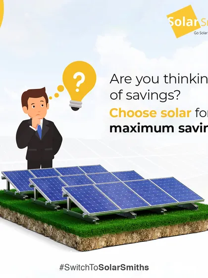 Are you thinking of savings? Choose solar for maximum savings. It's the smartest financial move for anyone looking to reduce long-term expenses.