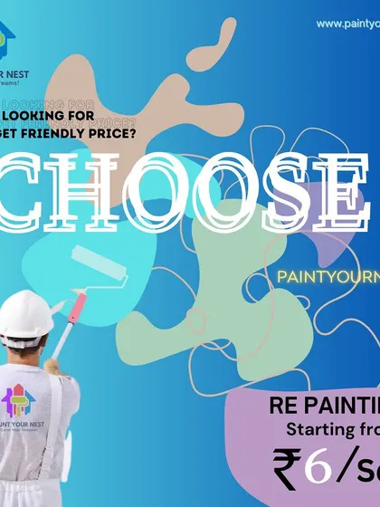 If you are looking for budget-friendly pricing, we have you covered. Our re-painting services start from an affordable ₹6 per square foot, providing a cost-effective way to refresh your space.