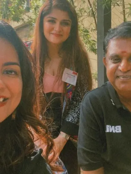 A selfie with fellow leaders at the training event, capturing the spirit of collaboration.
