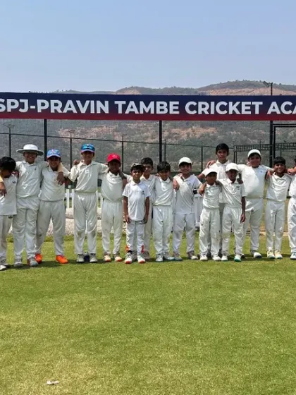 A bright, sunny day at the academy with one of our youth teams lined up, ready for action on their home turf.