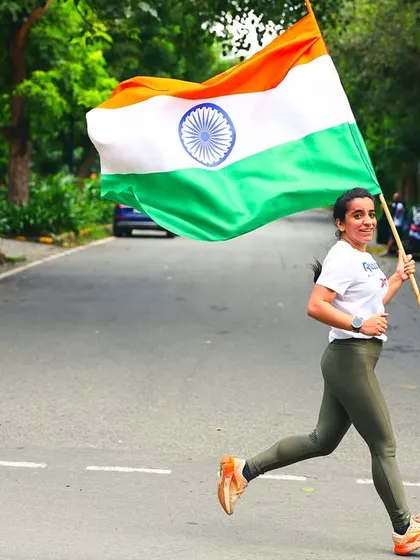 Running with pride. Our community often comes together for special events, like this Independence Day run. It's more than just fitness, it's about sharing powerful moments and celebrating together as a squad.
