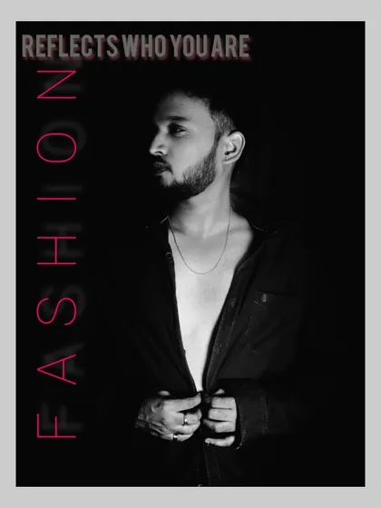 A creative portfolio shot from an aspiring model for our online talent hunt.
