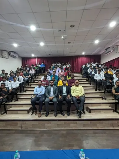 Another shot of the engaged audience at the KLE Tourism college seminar.