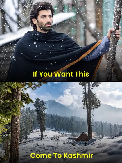 Want to experience the snowy, romantic vibes from the movies? Come to Kashmir with us and live your own Bollywood moment in paradise.