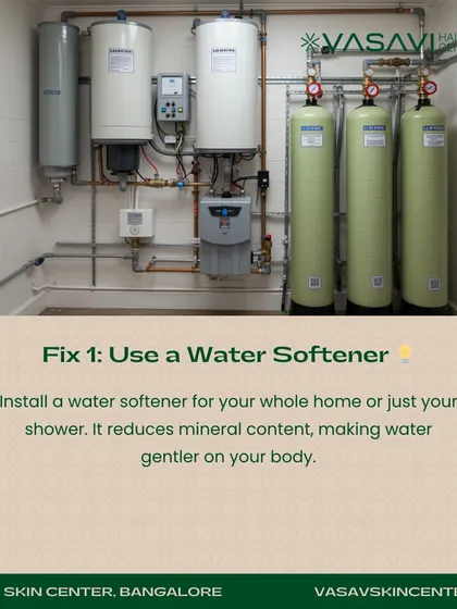 One of the most effective ways to combat the effects of hard water is to install a water softener or a shower filter. This reduces the mineral content, making the water much gentler on your skin and hair.